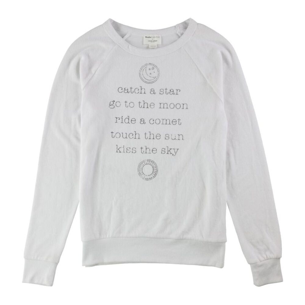 Studio Collection Womens Juniors Catch A Star Sweatshirt, NWT